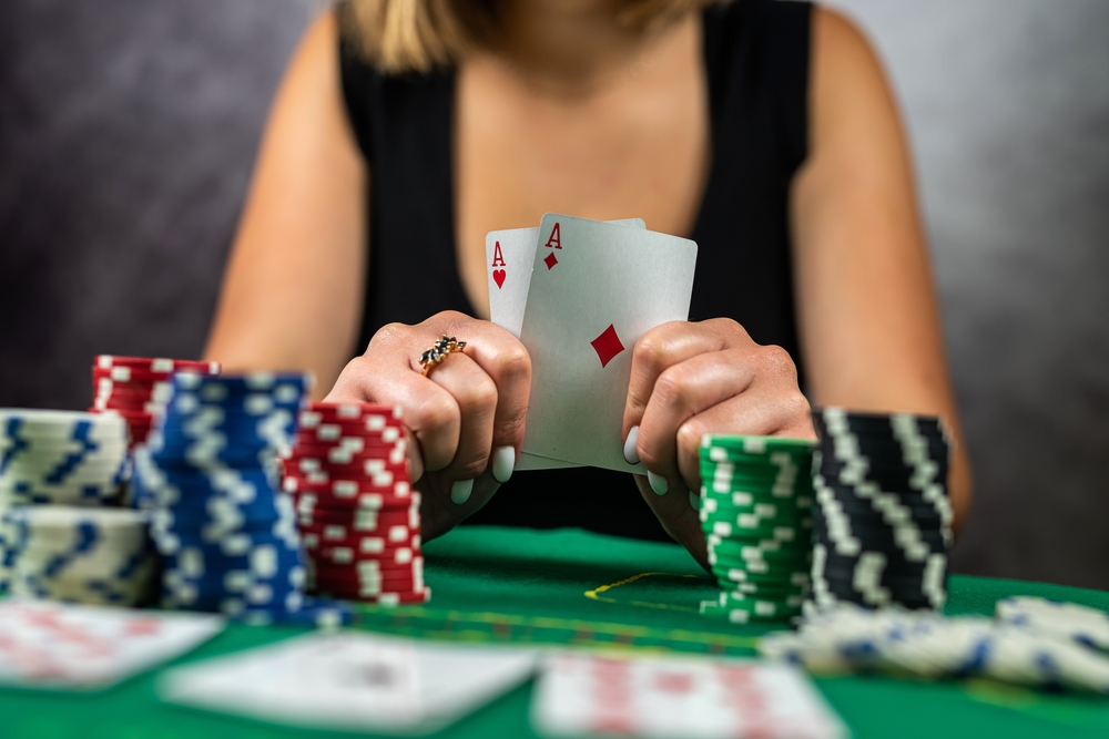 poker, karty, zetony